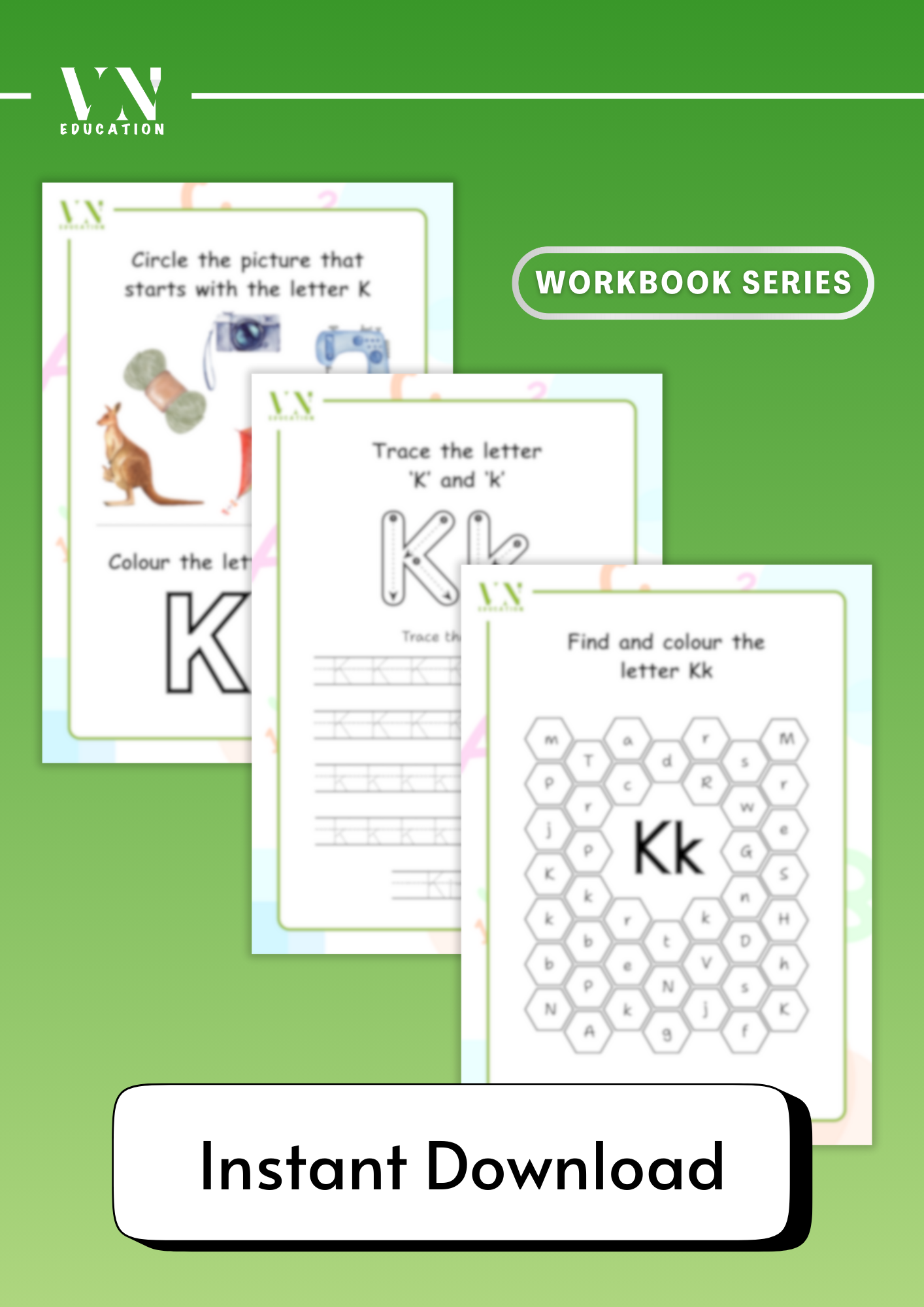 Letter K - 3 Page Worksheets