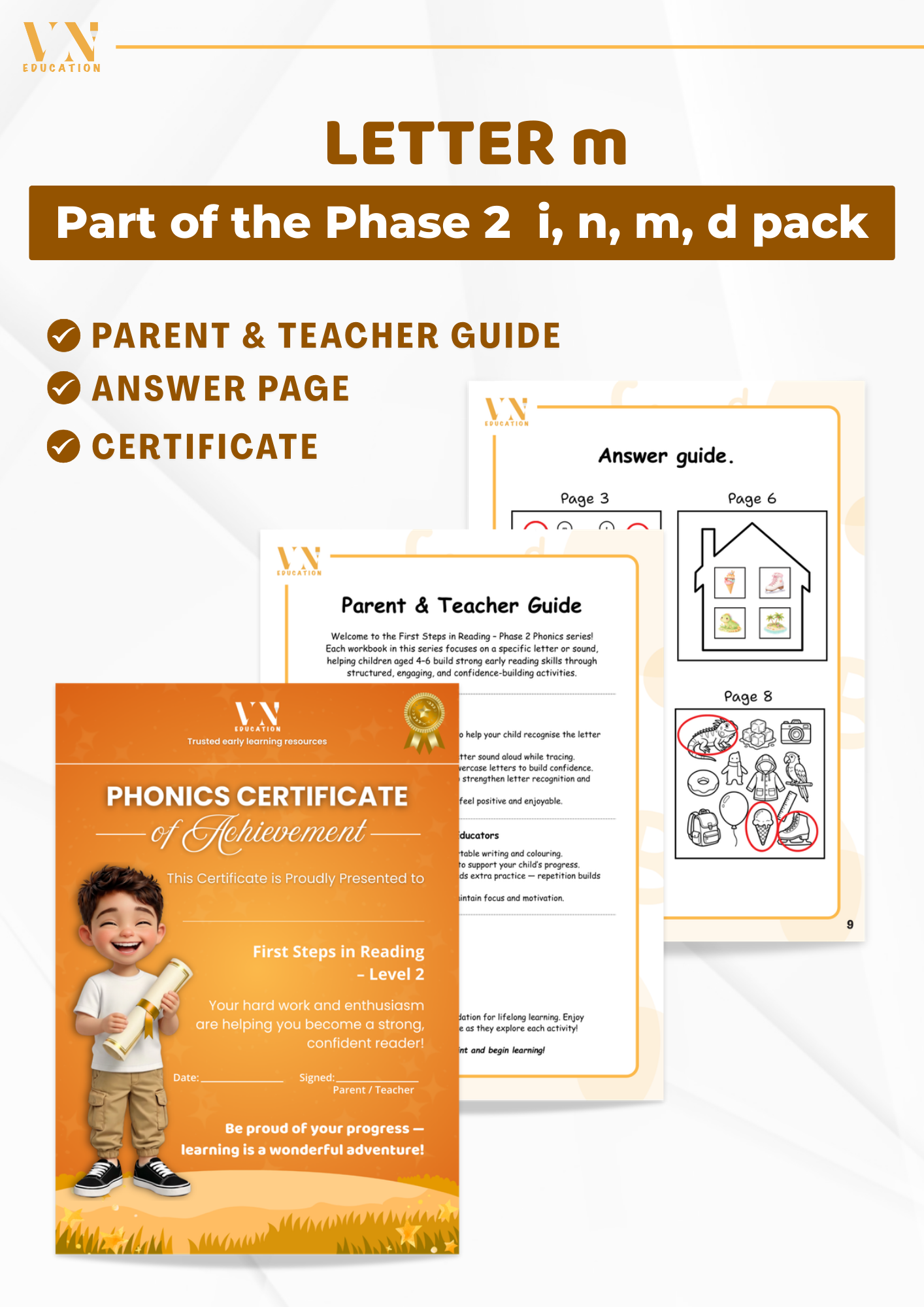 Letter m Phonics Workbook | Phase 2 INMD Set
