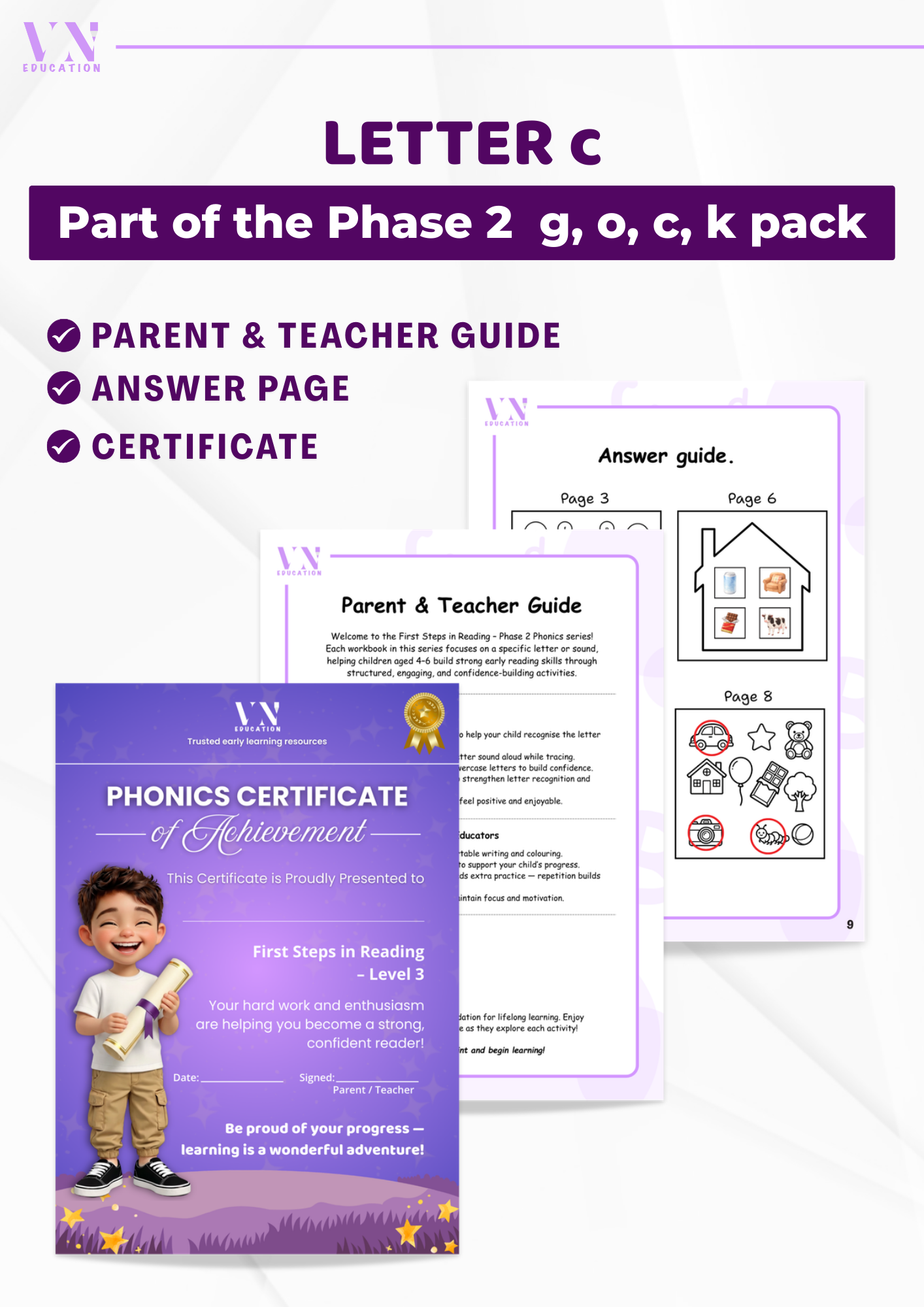 Letter c Phonics Workbook | Phase 2 SATP Set