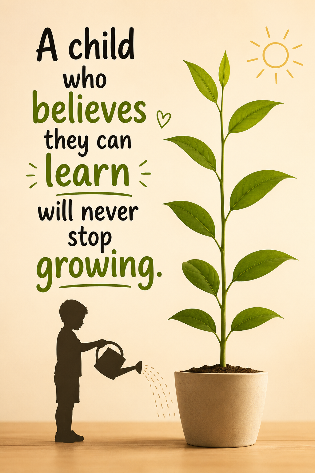 Free Growth Mindset Poster for Kids | Motivational Printable Wall Art
