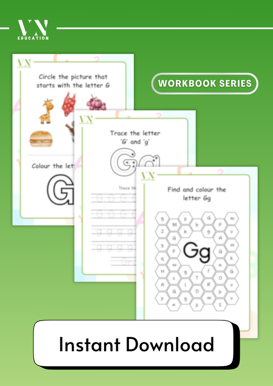 Letter G - 3 Page Worksheets