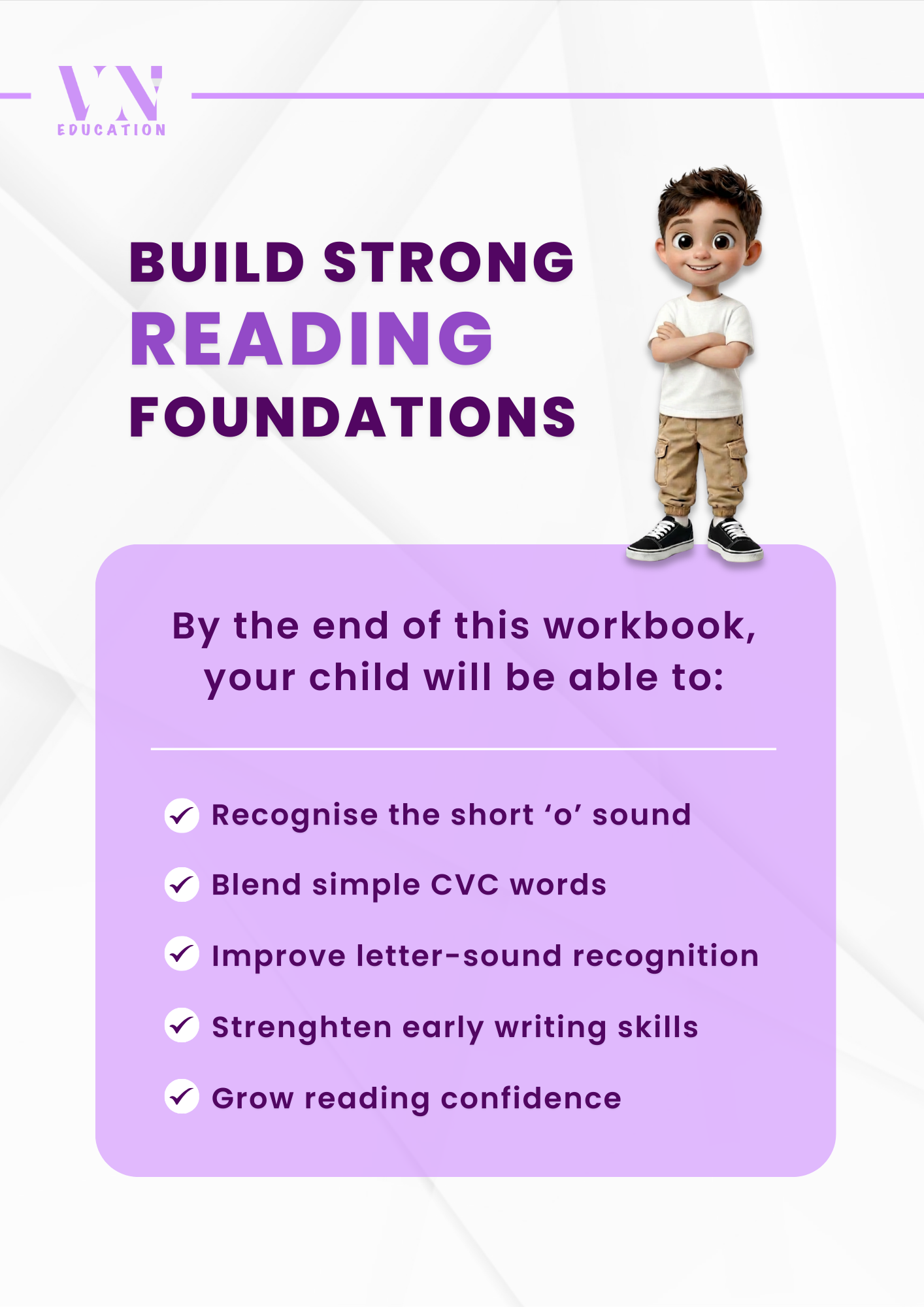 Short 'o' Phase 2 Phonics Workbook