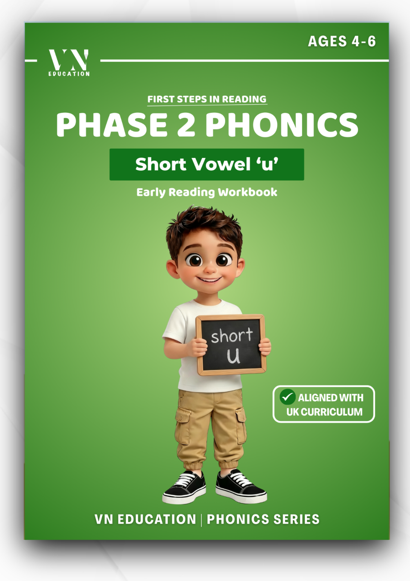Short 'u' Phase 2 Phonics Workbook