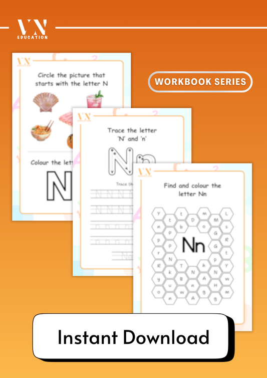 Letter N - 3 Page Worksheets