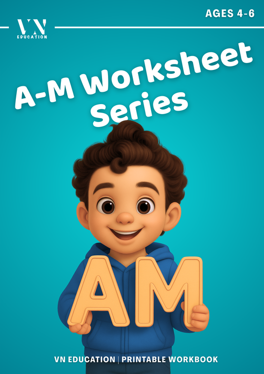 A–M Alphabet Worksheet Bundle