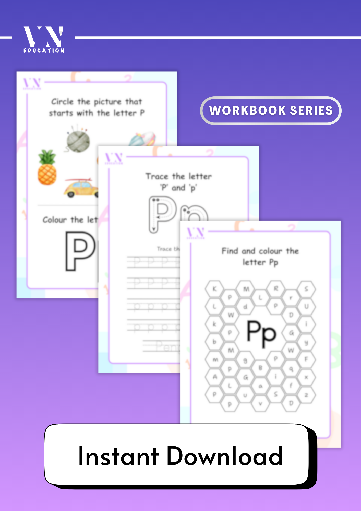 Letter P - 3 Page Worksheets