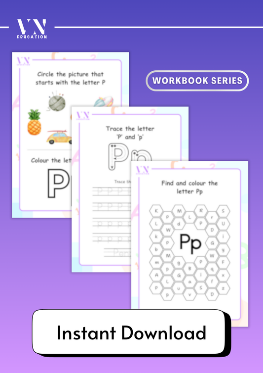 Letter P - 3 Page Worksheets