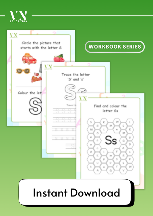 Letter S - 3 Page Worksheets