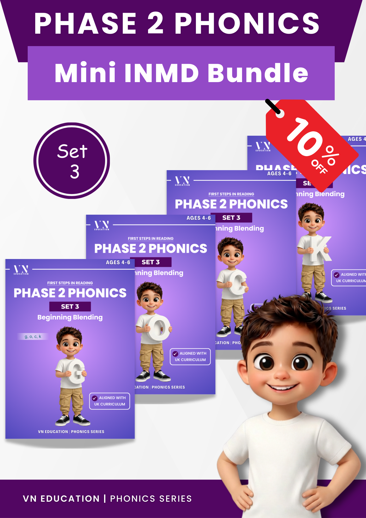 Phase 2 Phonics Mini Bundle — G O C K