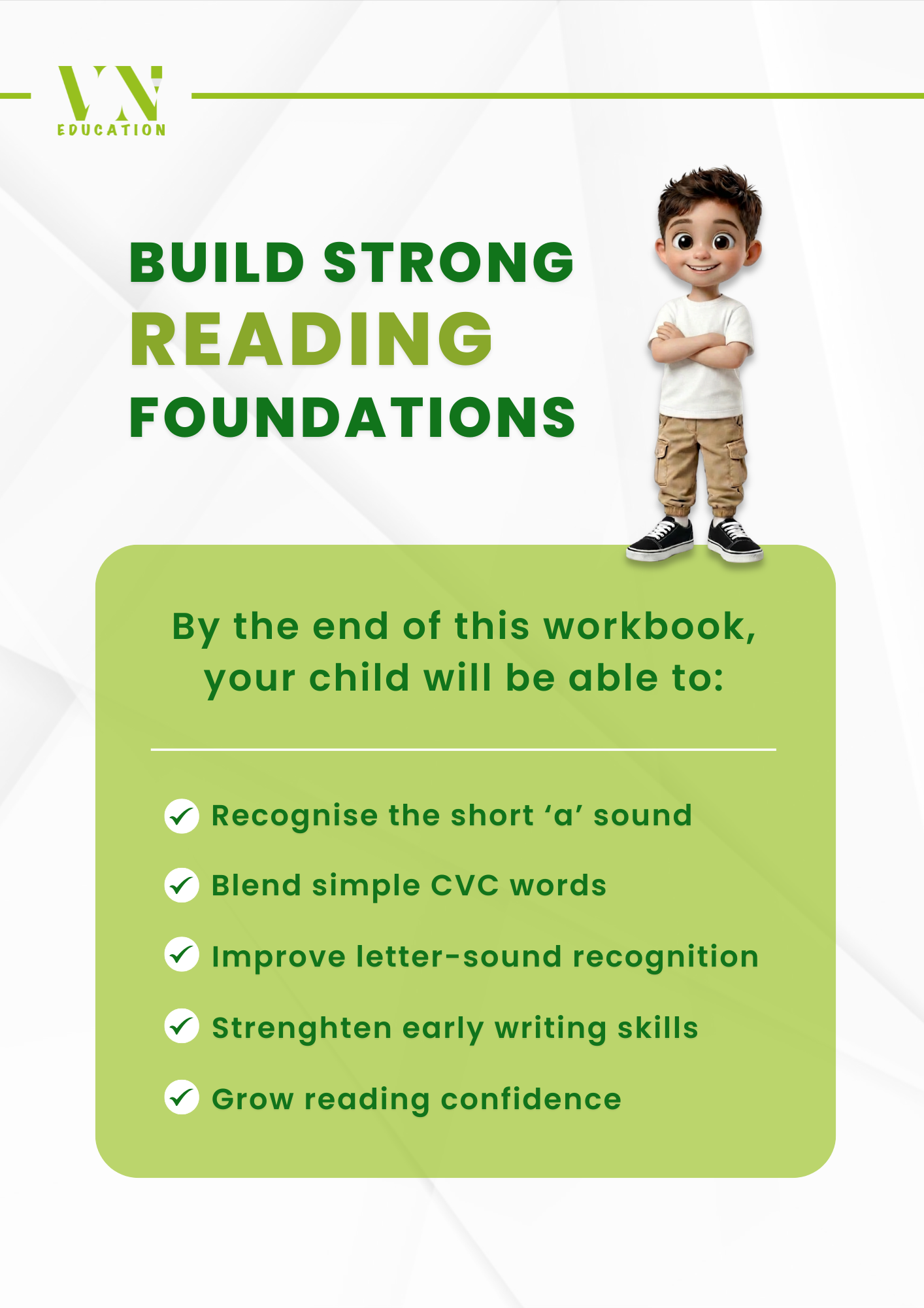 Short 'a' Phase 2 Phonics Workbook