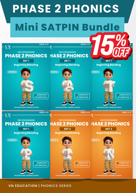 Mini Phase 2 Phonics Bundle — SATPIN
