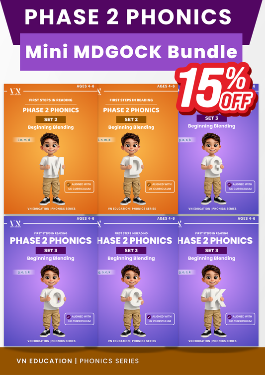 Mini Phase 2 Phonics Bundle — MDGOCK