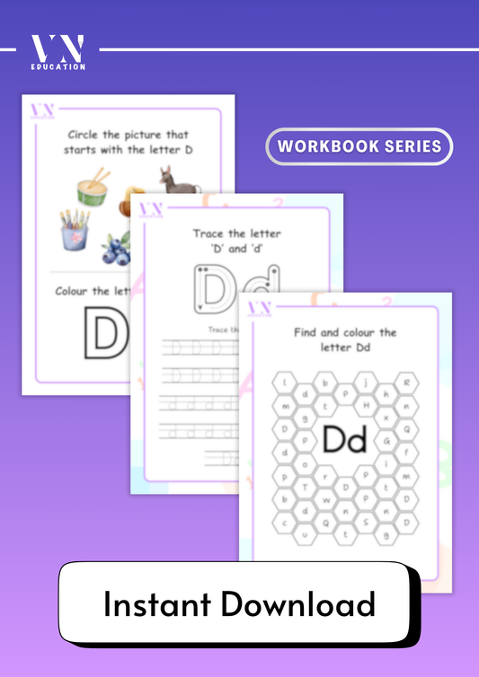 Letter D - 3 Page Worksheets