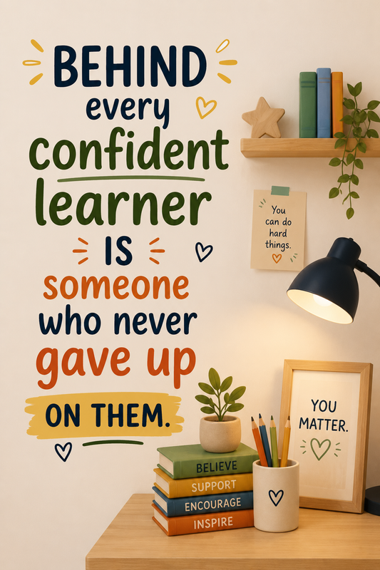 Confident Learner Poster | Inspirational Classroom Printable for Kids