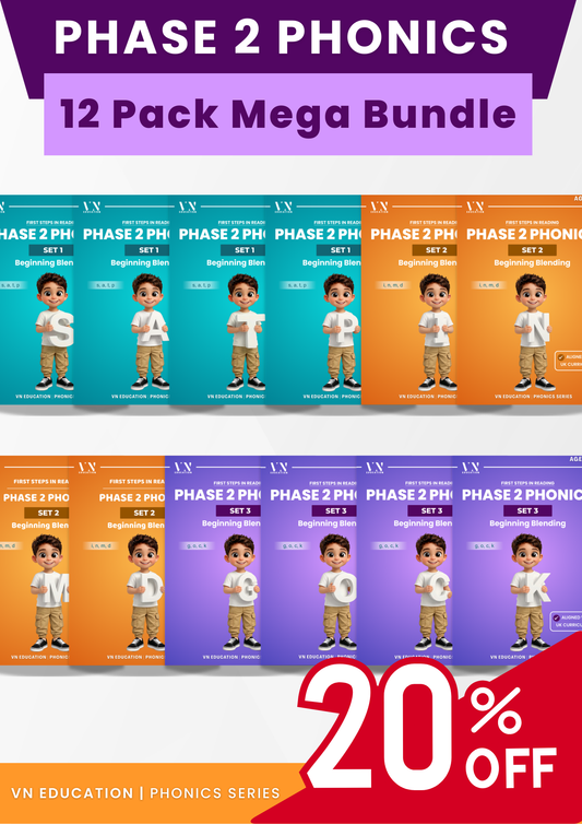 Complete Phase 2 Phonics Bundle — SATPINMDGOCK